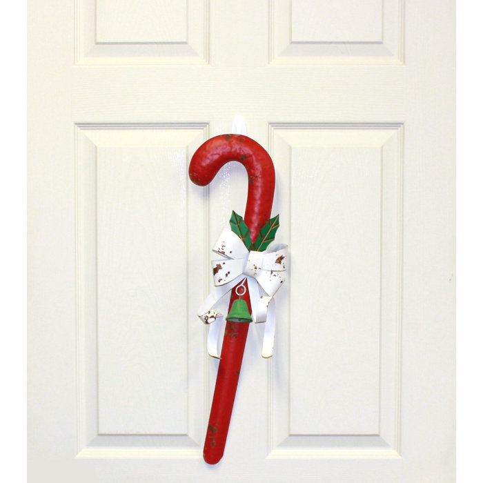 The Holiday Aisle® Metal Candy Cane with Bow Garden Stake Wayfair